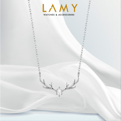 Dây chuyền bạc nữ LAMY Antler Plate Pendant Silver Necklace 6234SV