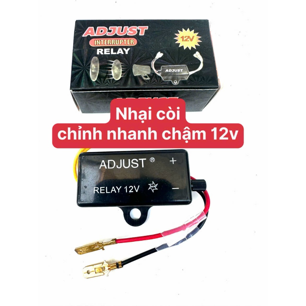 Nhại còi xe máy,Nhại còi 12v,Nhại còi có chỉnh,Nhại còi chỉnh nhanh chậm,Rơ le còi xe máy,Mạch nhại 