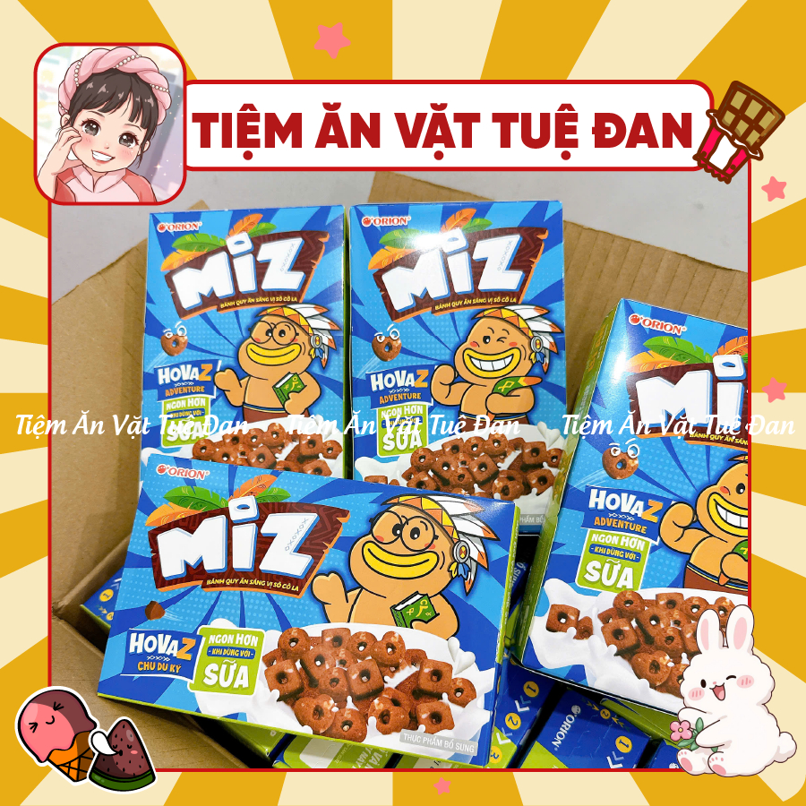 Combo Bánh Quy Socola Miz Orion [Hộp 54g], Bánh Quy Ăn Sáng Orion Toonies