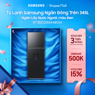 Tủ Lạnh Samsung Ngăn Đông Trên 345L RT35CG5544B1SV - Ngăn Lấy Nước Ngoài, màu Đen