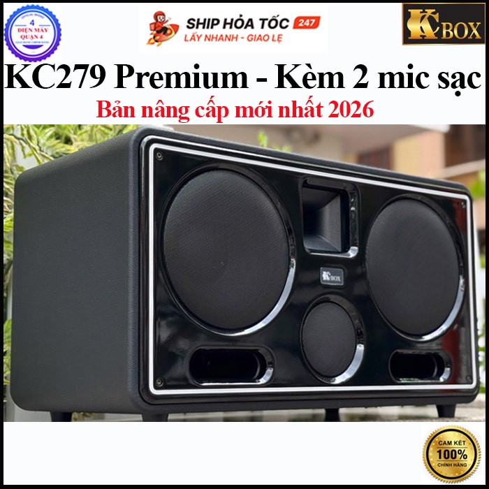 (Bản nâng cấp 2026) KC279 Premium -- Loa Karaoke KCBOX KC279 Premium Micro pin sạc mẫu 2026 mới nhất