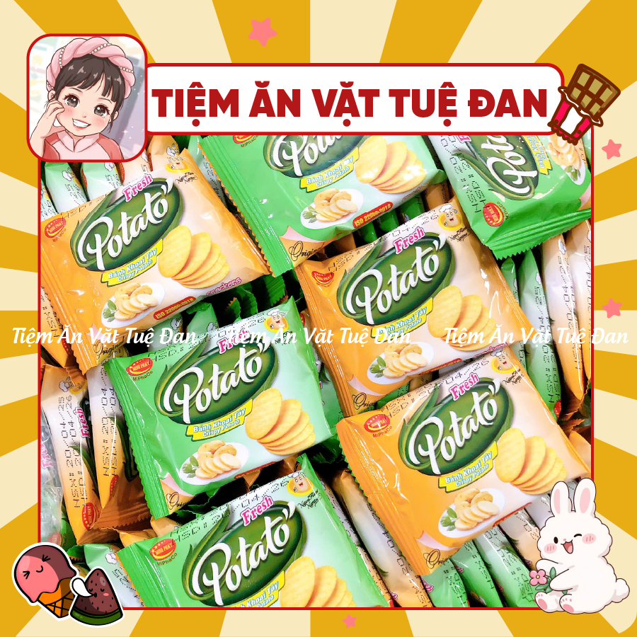 Bánh Khoai Tây Potato Minh Phát, Bánh Potato, Bánh Quy Chính Hãng, đồ ăn vặt
