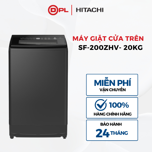 Máy giặt Hitachi Inverter 20 kg SF-200HZV