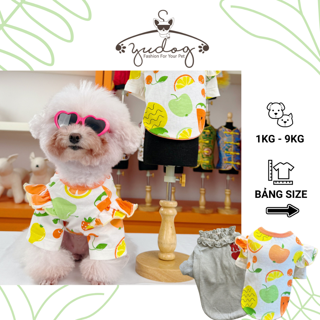 Áo cho chó Yudog áo tay bèo chó mèo