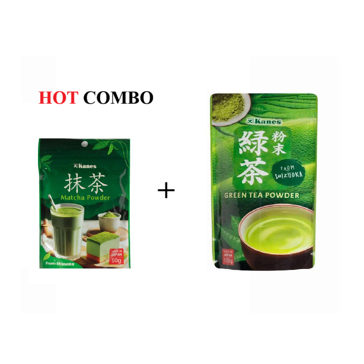 Bột Matcha Green Tea nguyên chất, vị đậm đà, hậu vị Umami vùng Shizouka Nhật Bản Matcha Kanes 50g
