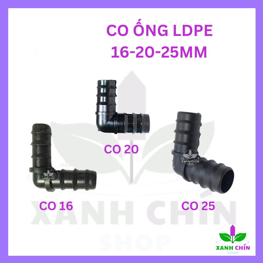 20 Co ống LDPE 16mm / 20mm / 25mm – Co gài dùng cho tưới nhỏ giọt