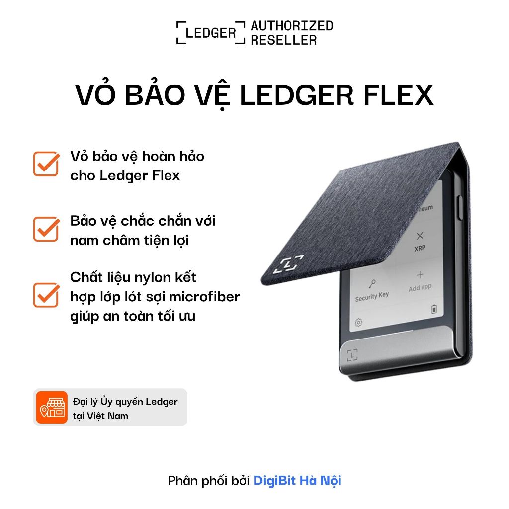 Vỏ bảo vệ ví lạnh Ledger Flex Magnet Folio