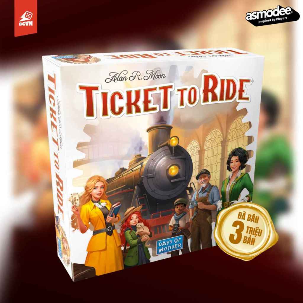 Ticket To Ride - Refresh 2025 | Board Game Kinh Điển Xây Đường Ray Xe Lửa Chính Hãng | My Hobby VN