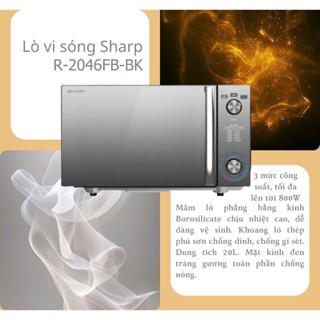 Lò vi sóng Sharp 20 lít R-2046FB-BK