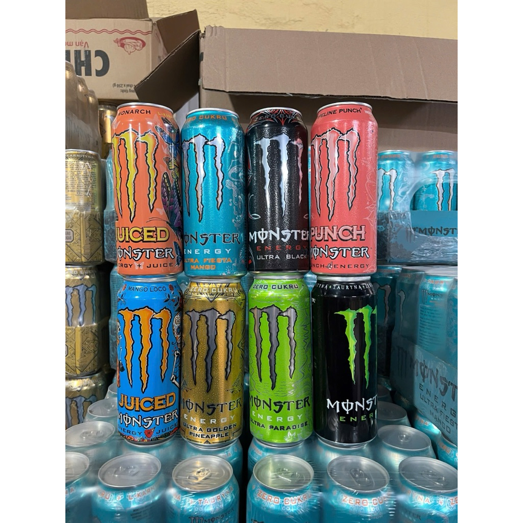 Nước Tăng Lực Monster Energy, Ultra black, Ultra golden, Ultra fiesta Hiệu Monster 500ml