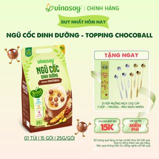 Túi ngũ cốc dinh dưỡng Vinasoy - Topping Chocoball (15 gói x 25g)