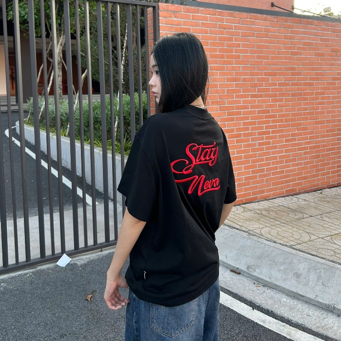Áo Thun Stay Neva Boxy Tee Nevasome Cotton 250gsm Local Brand Tay Lỡ Form Boxy Rộng Nam Nữ | BigBuy360 - bigbuy360.vn