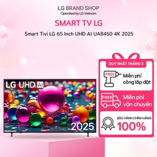 [ Chỉ giao Nam/Trung]65UA8450PSA - TV thông minh LG  65 Inch UHD AI UA8450 4K 2025
