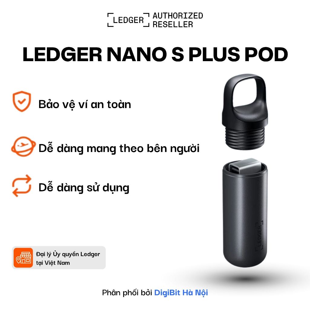 Vỏ bảo vệ ví lạnh Ledger Nano S Plus Pod