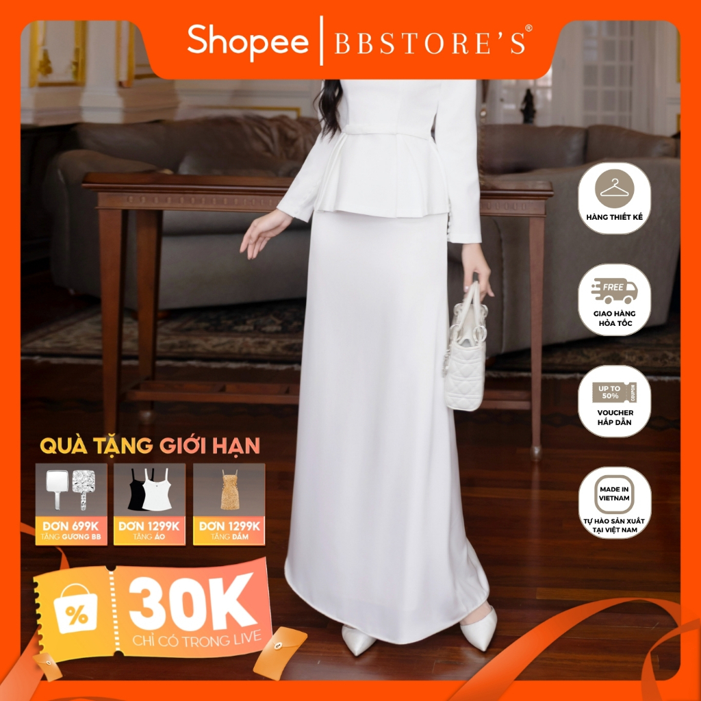 [GRACY BY BBSTORE'S] Chân Váy Lụa Dáng Dài Đuôi Cá - V4302B