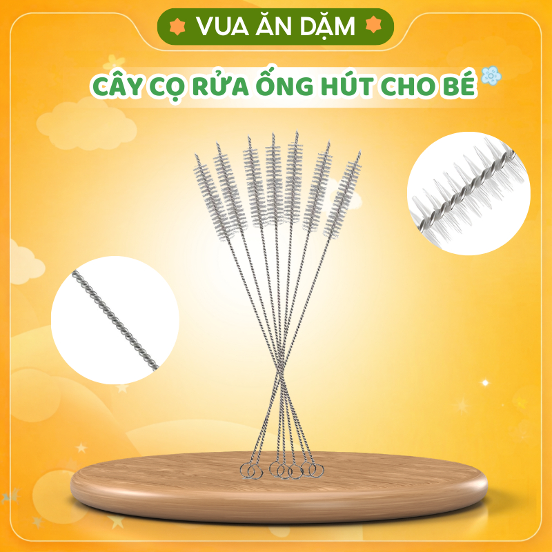 Cây cọ rửa ống hút cho bé