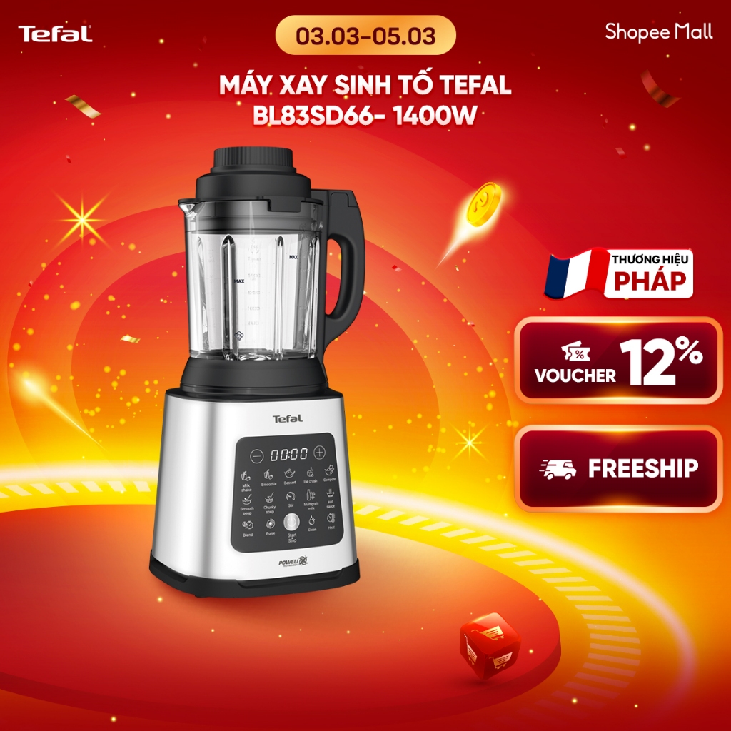 Máy làm sữa hạt, xay nấu đa năng Tefal - BL83SD66 1400W - xay sinh tố