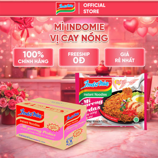 Mì Indomie vị Cay Nồng, mì trộn cay tê chuẩn vị Indonesia 79g x thùng 40 gói