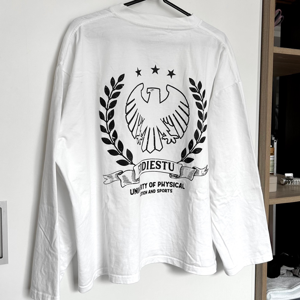 [THANH LÝ PASS] Áo thun tay dài form boxy EDDIESTU Basic