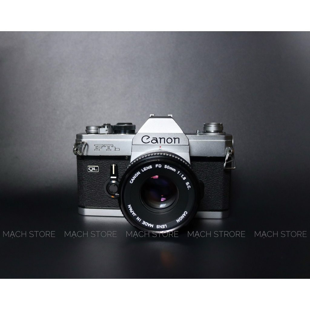 MÁY ẢNH FILM CANON FTb + LENS CANON FD 50MM F/1.8