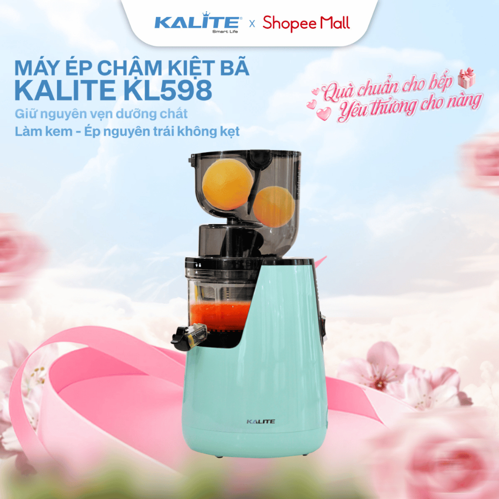 Máy ép chậm Kalite KL598 máy ép trái cây kiệt bã máy ép đa năng ép hoa quả tích hợp làm kem cực ngon