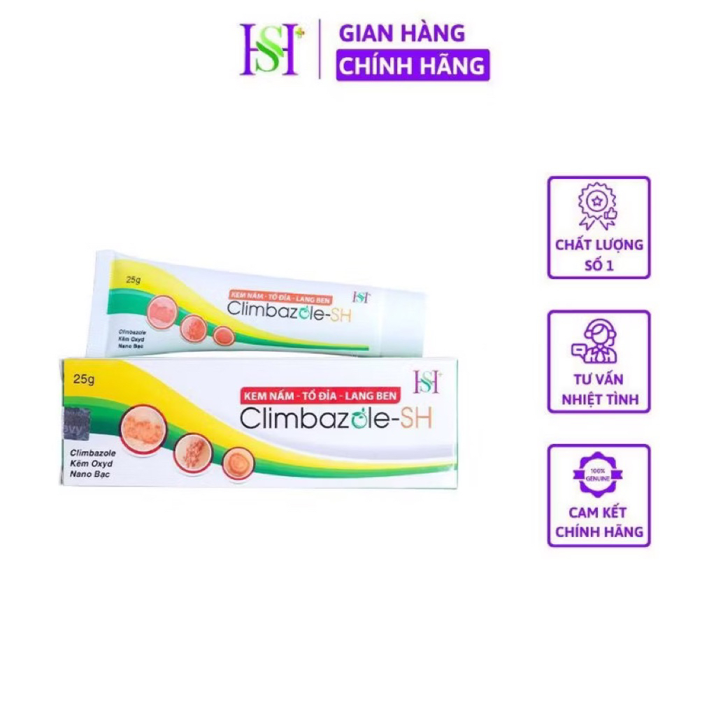 Kem Bôi Nấm,tổ đỉa,hắc lào,Lang Ben CLimbazole-SH(typ 25g)