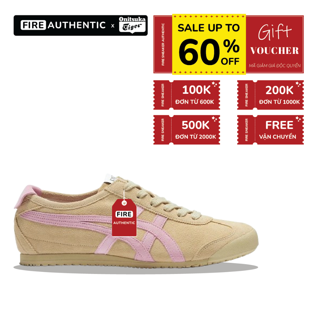 | Fire Authentic | Giày Onitsuka Tiger Mexico 66 x Patou ‘Putty Cotton Candy’