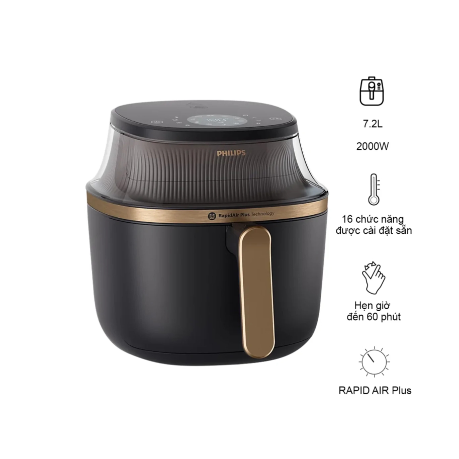 Nồi Chiên Không Dầu Philips NA342/00 7.2 Lít