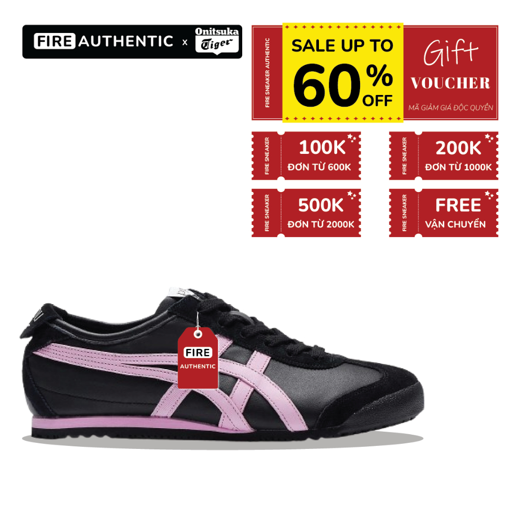 | Fire Authentic | Giày Onitsuka Tiger Mexico 66 x PATOU ‘Black Cotton Candy’