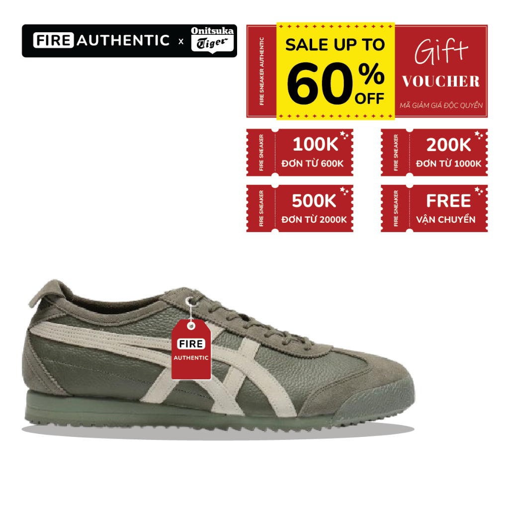 | Fire Authentic | Giày Onitsuka Tiger Mexico 66 SD VIN 'Green/Cream'