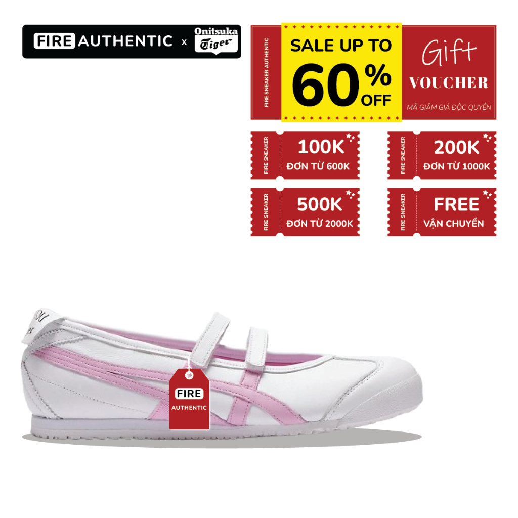 | Fire Authentic | Giày Onitsuka Tiger x PATOU Mexico 66 Ballerina ‘White Cotton Candy’