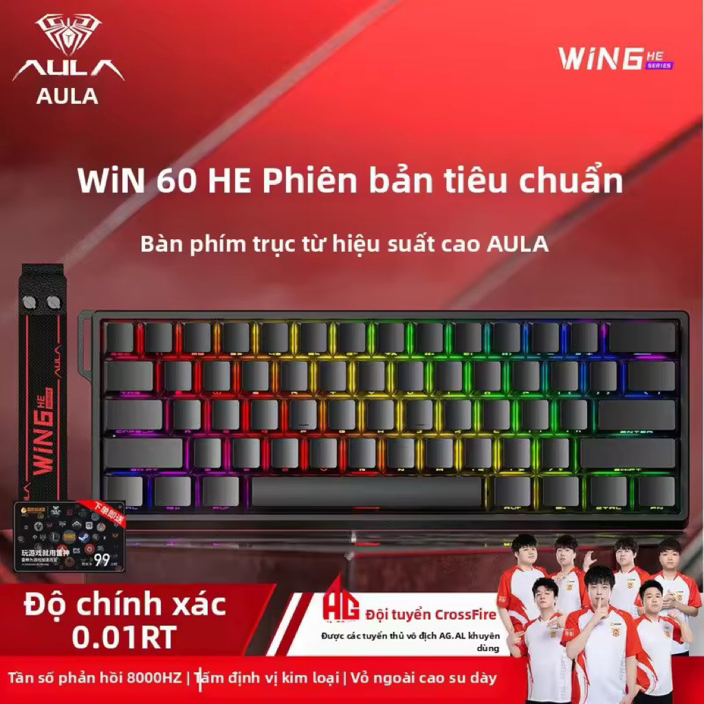 ( NEW- SẴN HÀNG )Bàn phím cơ gaming AULA WIN60HE / WIN60HE PRO / WIN68HE PRO / WIN68HE Max / Rapid T