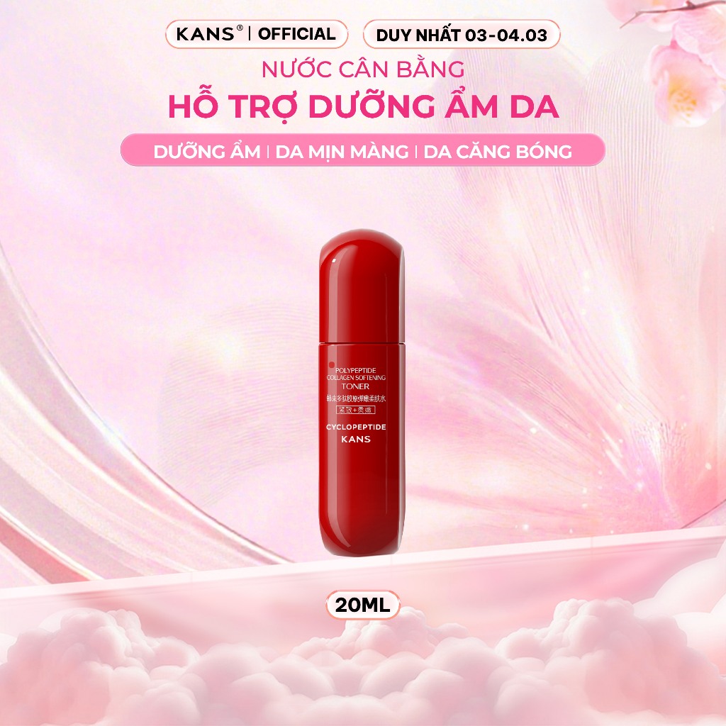 [Mini Size] Toner Nước Cân Bằng Dưỡng Ẩm Cấp Ẩm Và Phục Hồi Da 20ml
