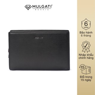 Ví Cầm Tay MULGATI Clutch Da Bò Vân Ngang Khoá Số Bảo Mật Có Dây Đeo Tay - 7709-4