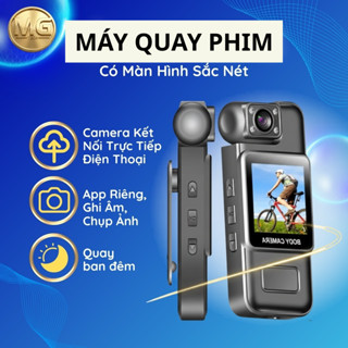 Máy Quay Phim Có Màn Hình Sắc Nét- Camera Kết Nối Trực Tiếp Điện Thoại, App Riêng, Ghi Âm, Chụp Ảnh, Quay Ban Đêm