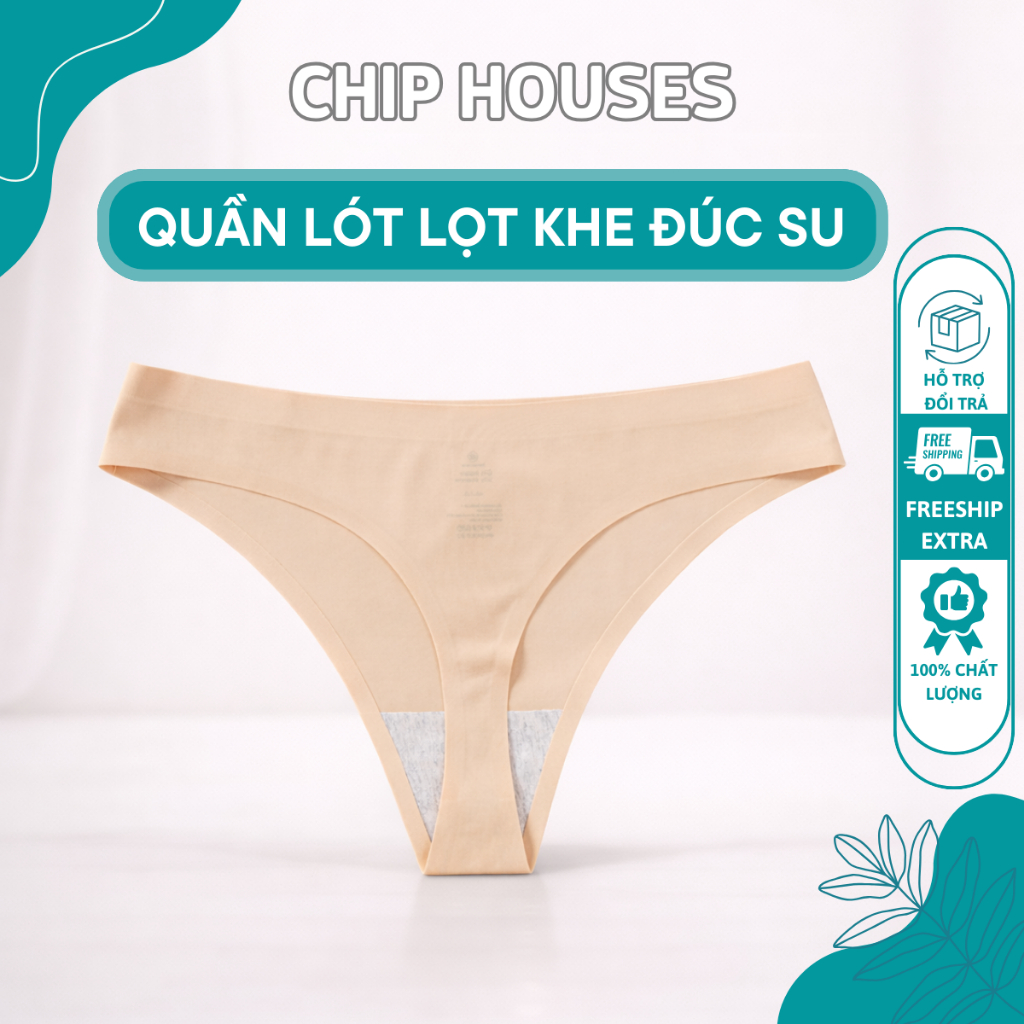 Quần Lọt Khe Đúc Su Không Đường May Cạp Thấp, quần lót nữ không viền chất thun lạnh co giãn AN009