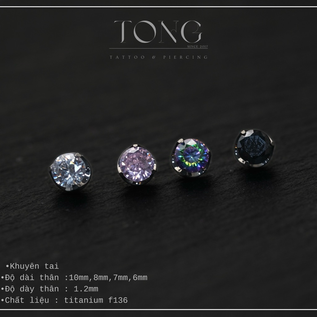 khuyên basic titanium F136