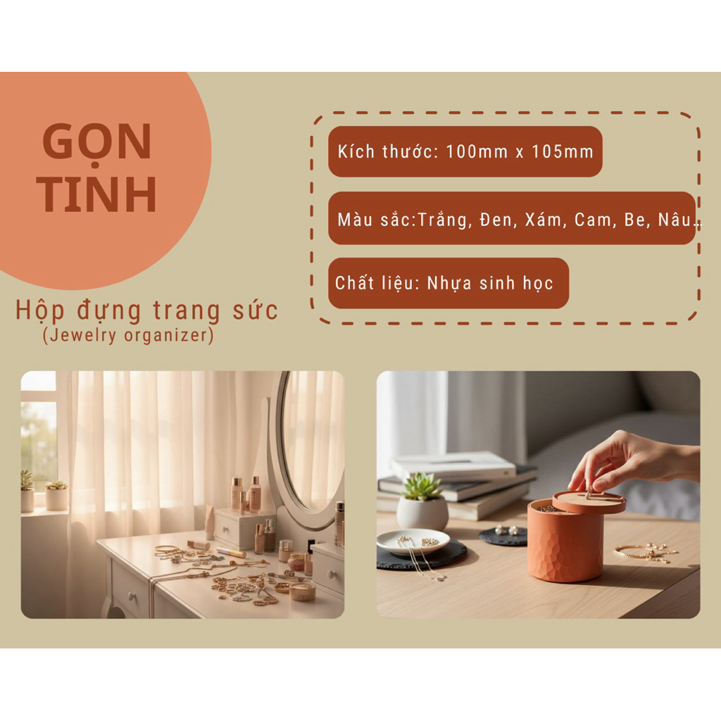 Hộp đựng trang sức cao cấp Gọn Tinh (Jewelry Organizer)