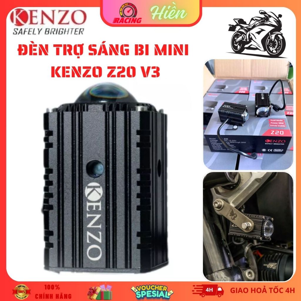 Đèn Trợ Sáng Bi Led Mini Kenzo Z20 - Nhỏ Gọn, Siêu Sáng, Lắp Đặt Dễ Dàng Cho Mọi Dòng Xe 🚗💡
