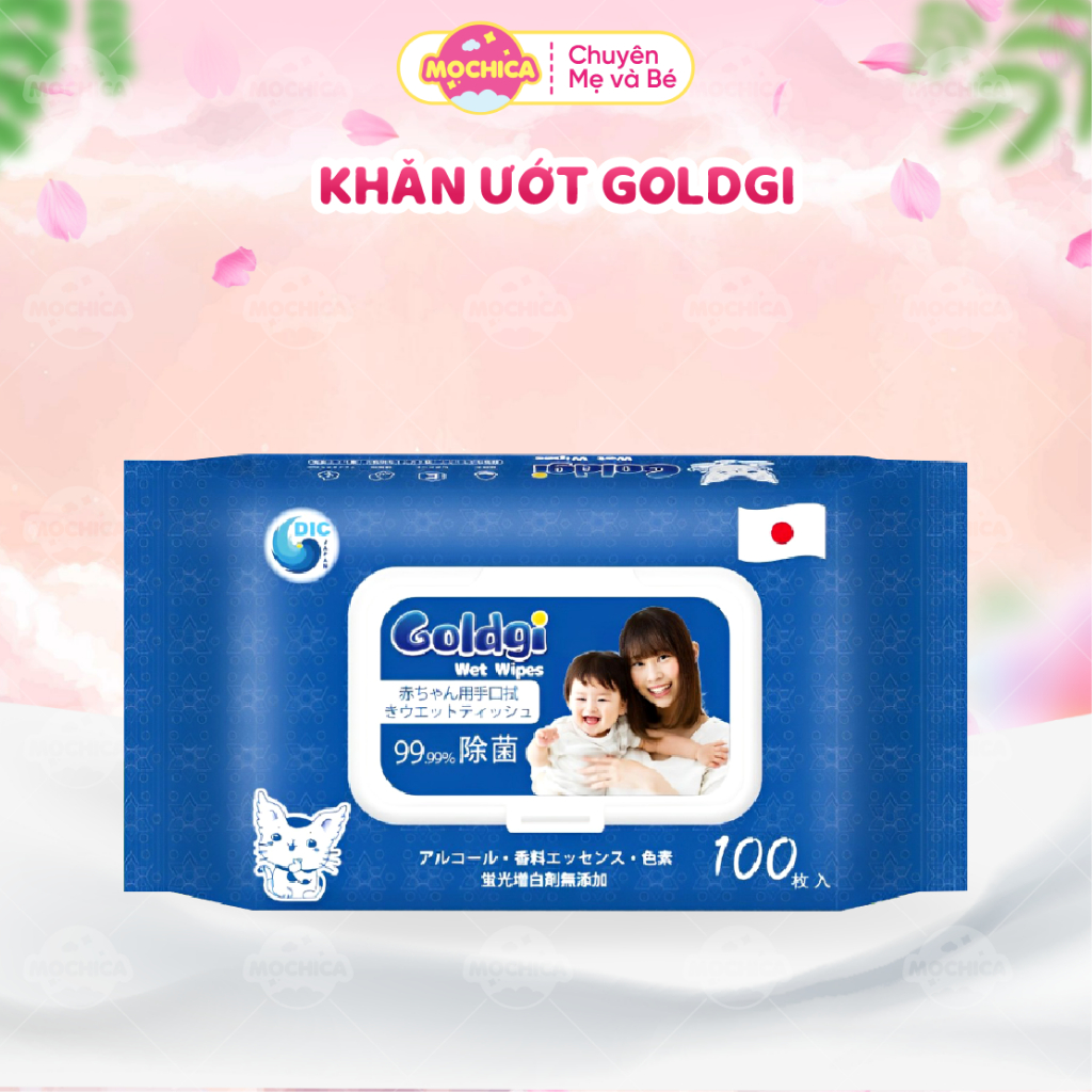 Khăn ướt Goldgi- Sản phẩm chăm sóc bé yêu và gia đình an toàn, tiện lợi- Mochishop _Mochica