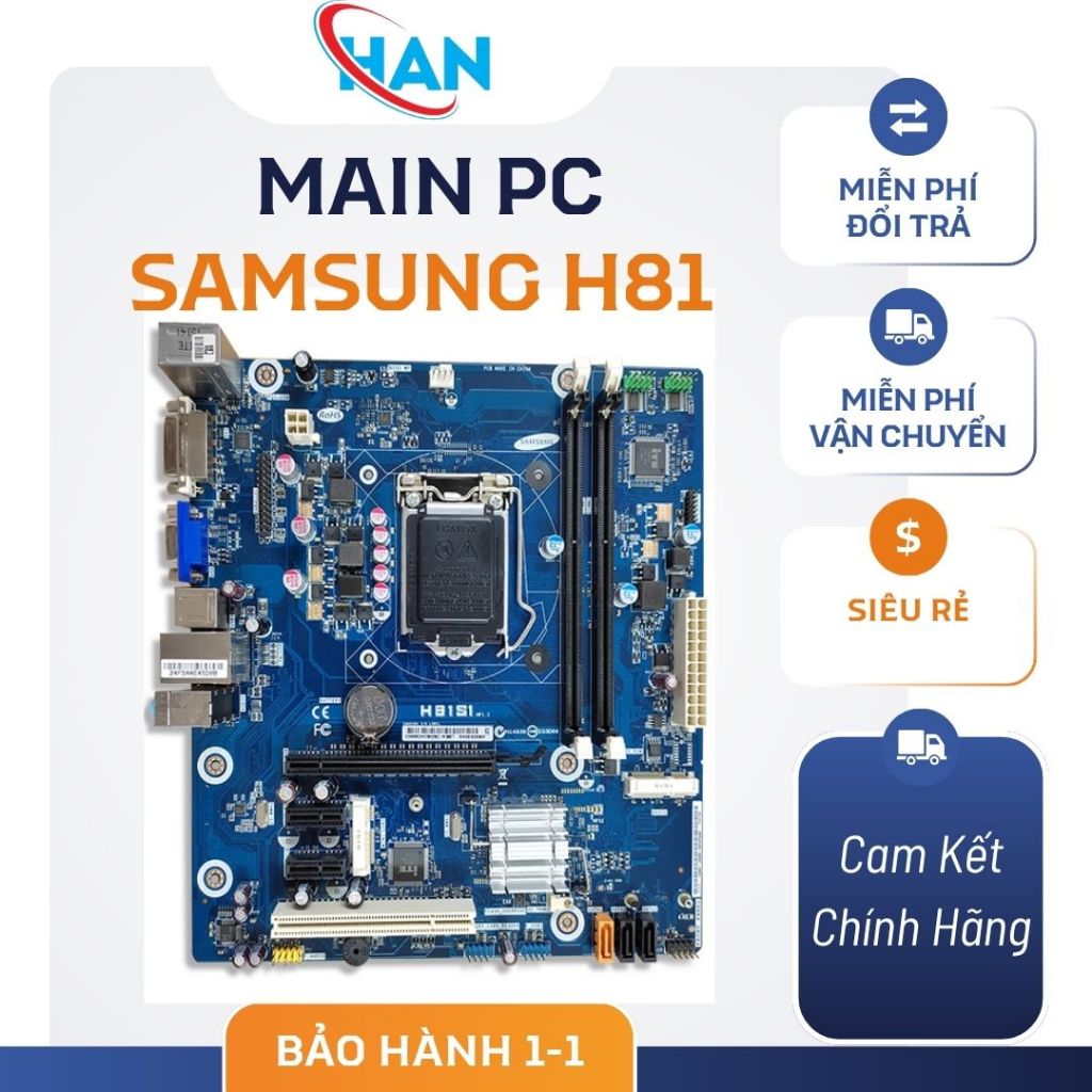 Main Samsung H81 hàng cực đẹp chưa qua đánh rửa chưa chữa còn đẹp mới 85-90% a