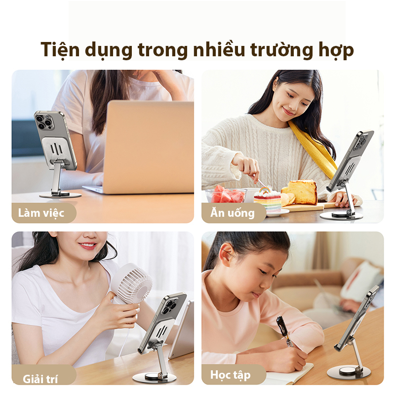 Giá Đỡ Điện Thoại Kim Loại Siêu Mỏng Trục Xoay 360° Gấp Gọn Tiện Dụng - Shincase | BigBuy360 - bigbuy360.vn