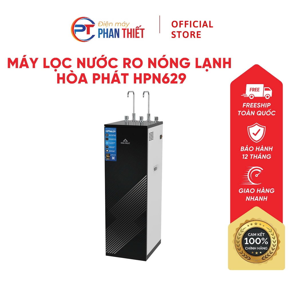 Máy lọc nước RO nóng nguội lạnh Hòa Phát HPN629