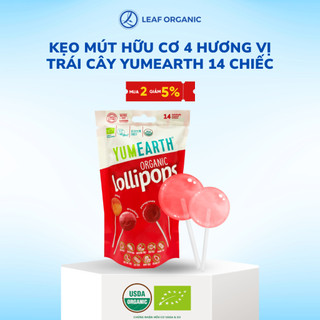 Kẹo mút hữu cơ Yumearth 4 vị trái cây cho bé