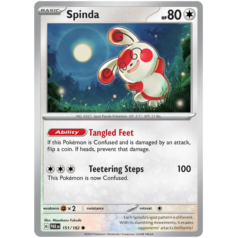 PAR - Pokemon TCG - Spinda - Common - 151/182