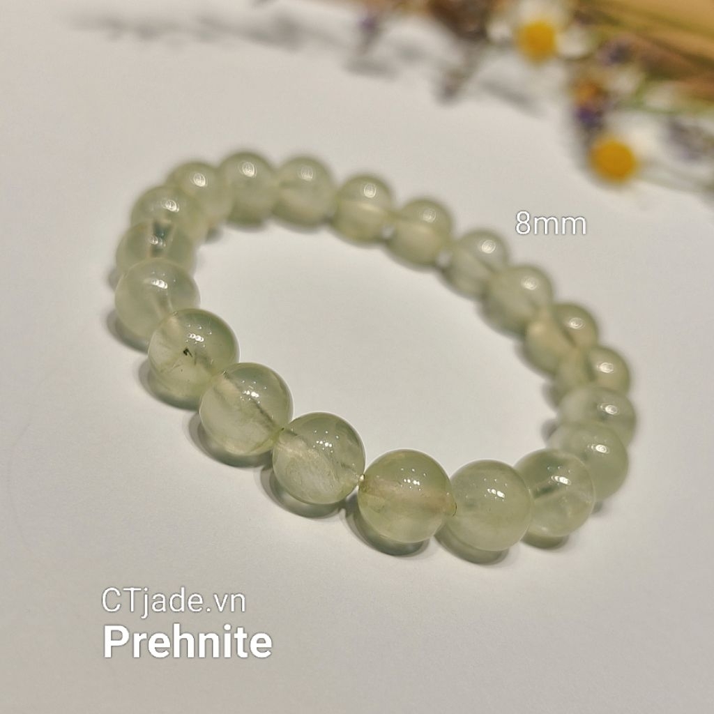 ctjade 2603032 Vòng đá phong thủy năng lượng thịnh vượng Prehnite CTjade