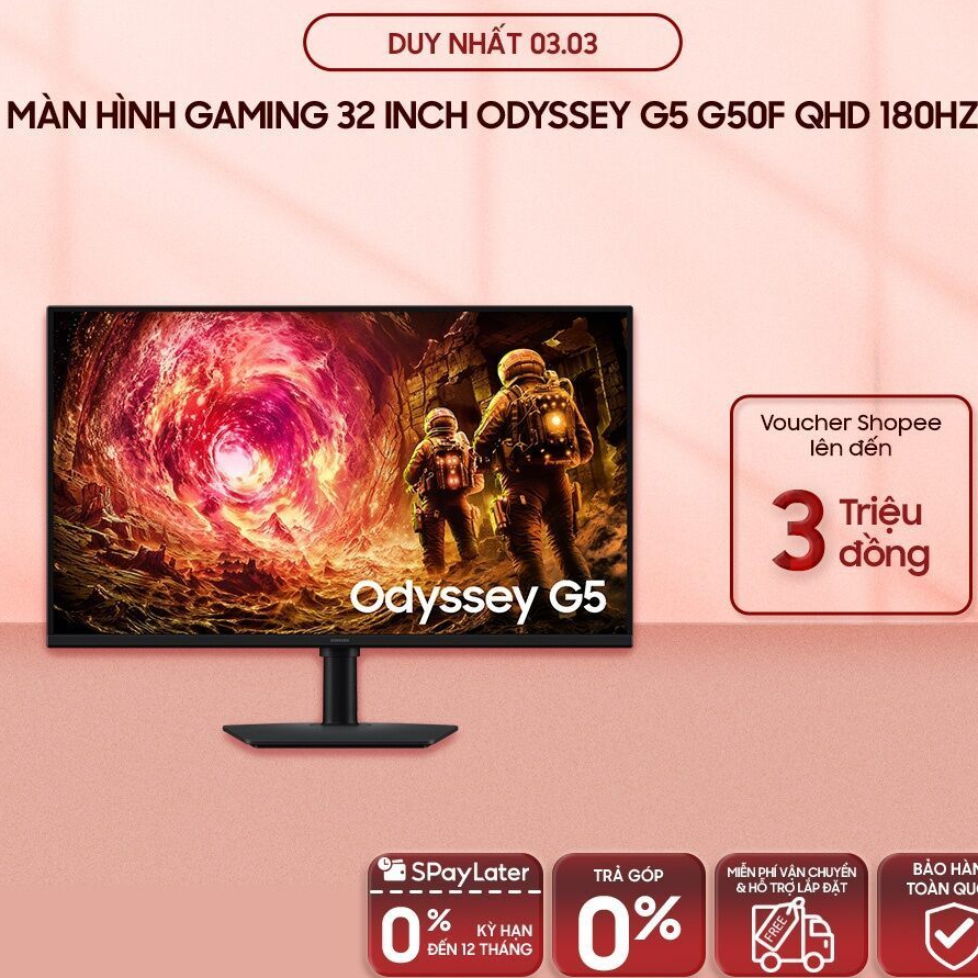 [MIỄN PHÍ VẬN CHUYỂN] Màn Hình Gaming Samsung 27 Inch Odyssey G5 G50F QHD 180Hz