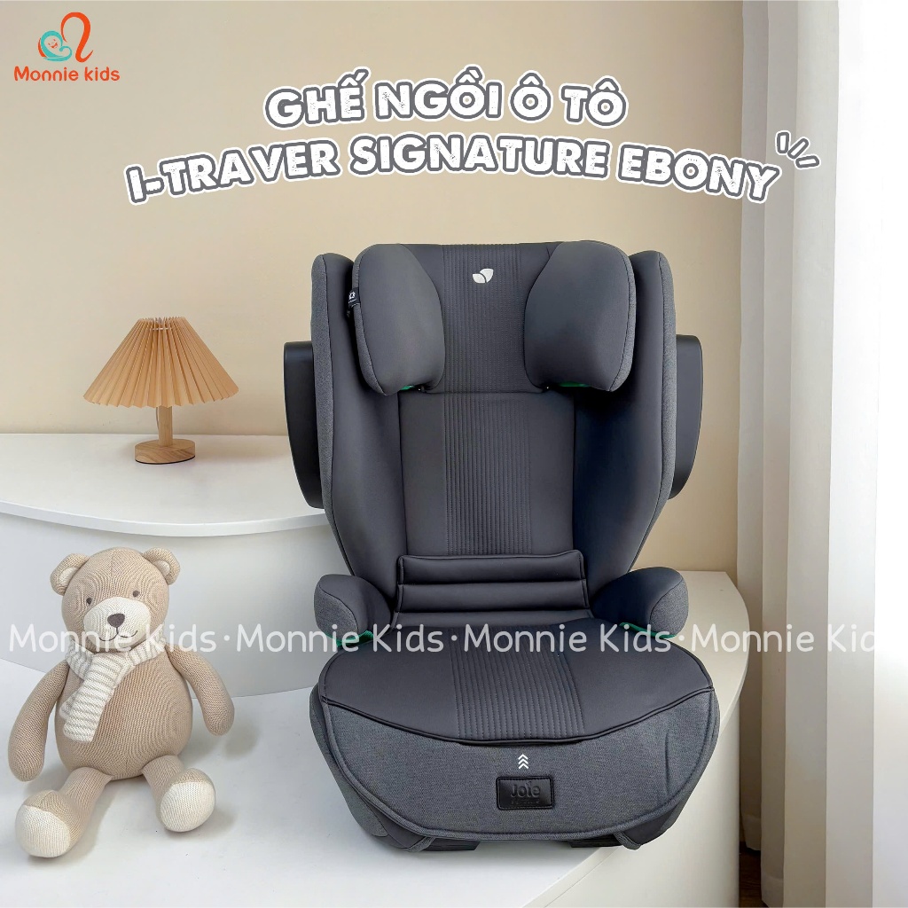 Ghế ngồi ô tô Joie i-Traver Isofix cho bé 3.5-12 tuổi, ghế ngồi oto xe hơi trẻ em - Monnie Kids