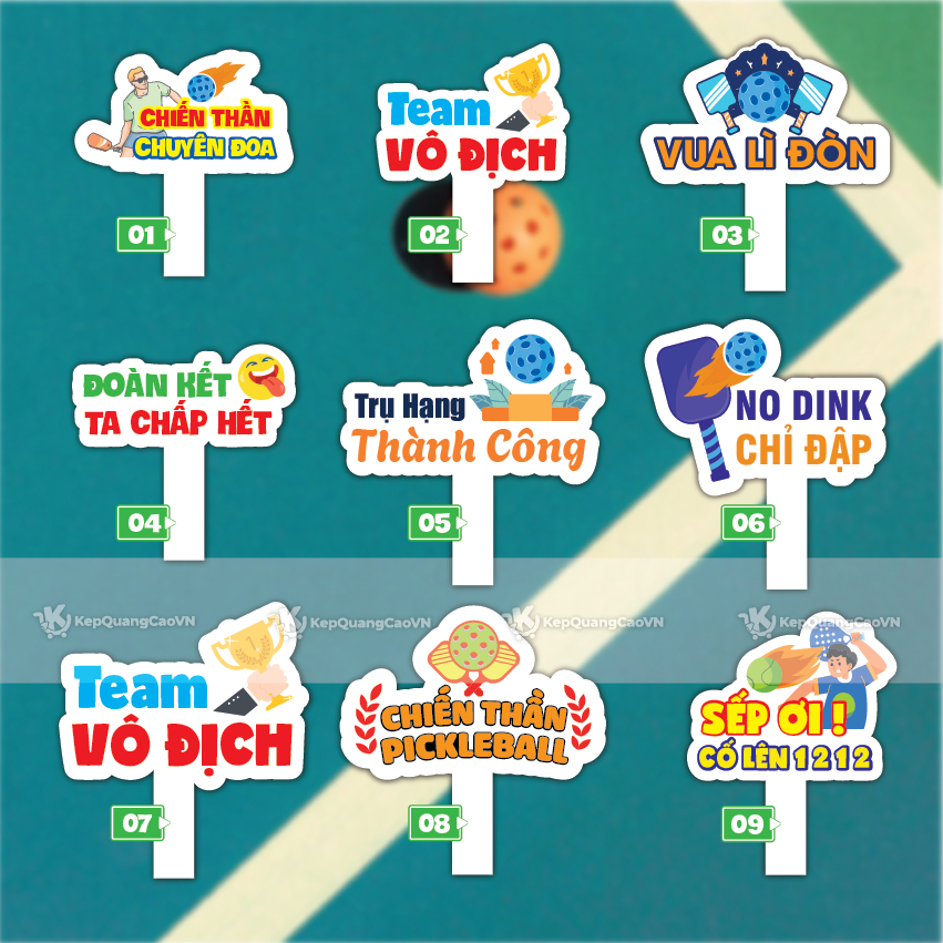 Hashtag Cầm Tay Pickleball In Theo Yêu Cầu – Bảng Cầm Tay Check In Giải Đấu, CLB, Team Building