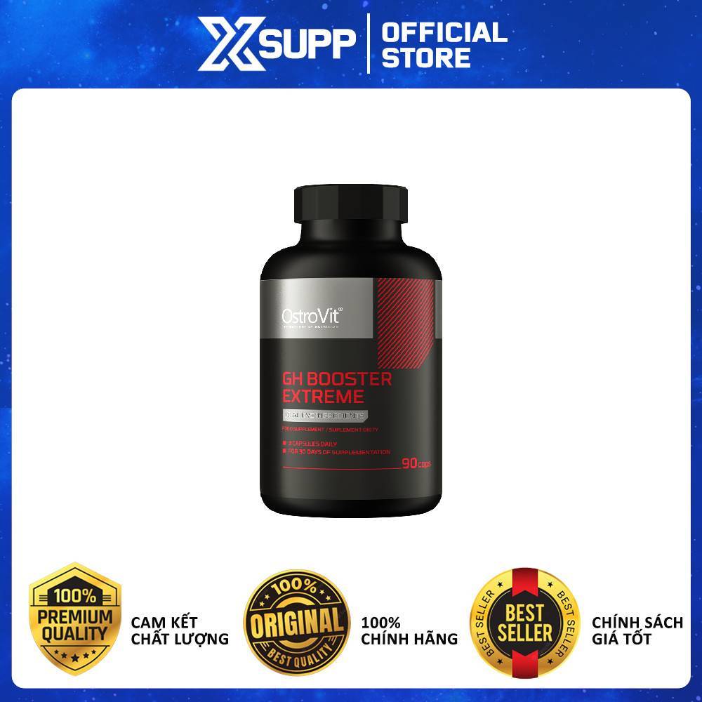 Ostrovit GH Booster Extreme (90 Viên) Thực Phẩm Hỗ Trợ Tăng Test, Tăng Sức Mạnh